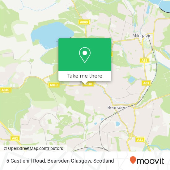 5 Castlehill Road, Bearsden Glasgow map