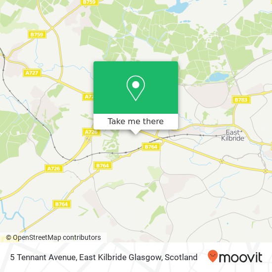 5 Tennant Avenue, East Kilbride Glasgow map