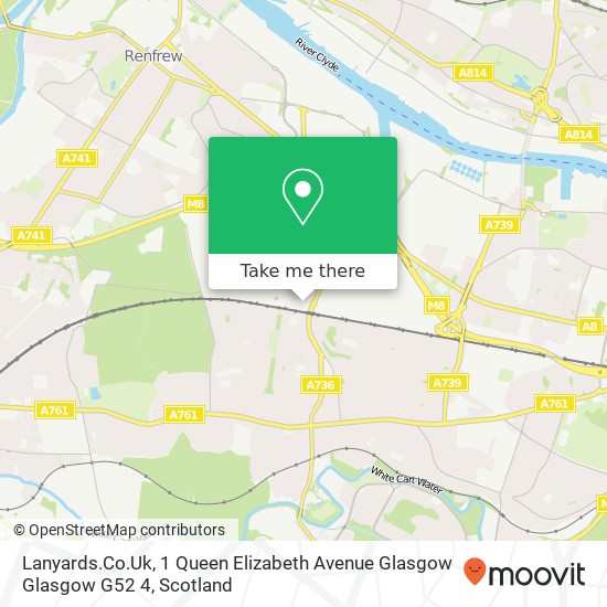 Lanyards.Co.Uk, 1 Queen Elizabeth Avenue Glasgow Glasgow G52 4 map