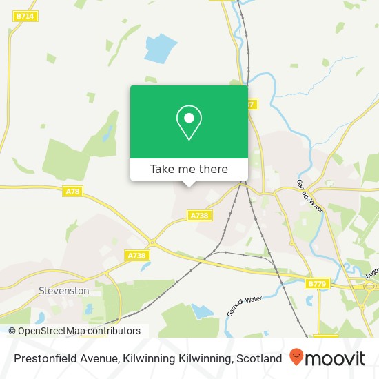 Prestonfield Avenue, Kilwinning Kilwinning map