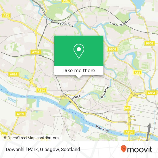 Dowanhill Park, Glasgow map