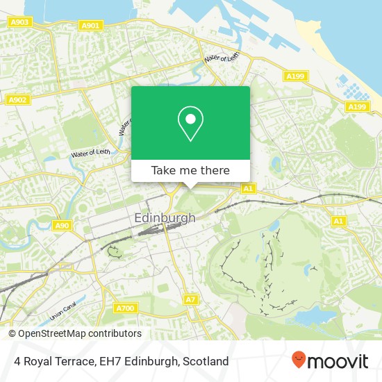 4 Royal Terrace, EH7 Edinburgh map