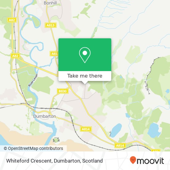 Whiteford Crescent, Dumbarton map