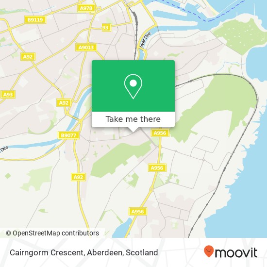 Cairngorm Crescent, Aberdeen map