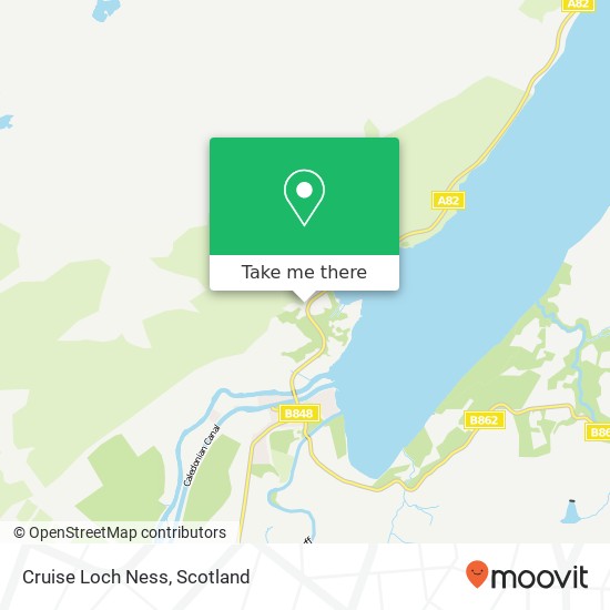 Cruise Loch Ness map