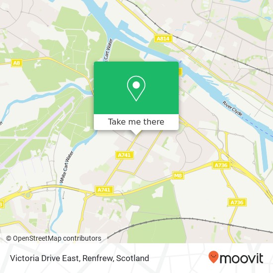 Victoria Drive East, Renfrew map