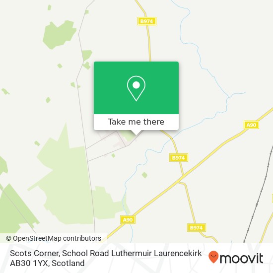 Scots Corner, School Road Luthermuir Laurencekirk AB30 1YX map