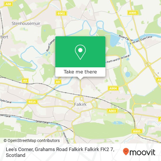 Lee's Corner, Grahams Road Falkirk Falkirk FK2 7 map