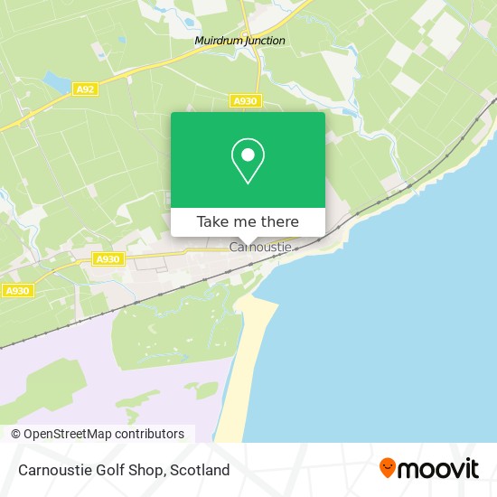 Carnoustie Golf Shop map