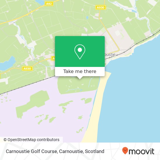 Carnoustie Golf Course, Carnoustie map