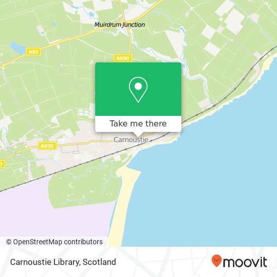 Carnoustie Library map