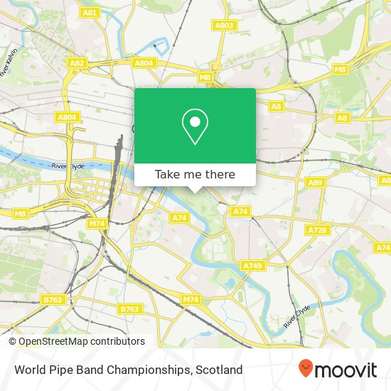 World Pipe Band Championships map