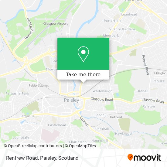 Renfrew Road, Paisley map