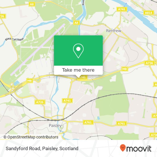 Sandyford Road, Paisley map