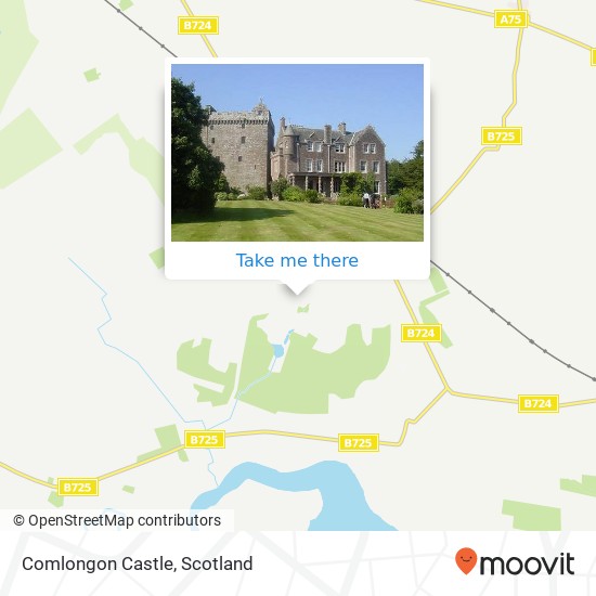 Comlongon Castle map