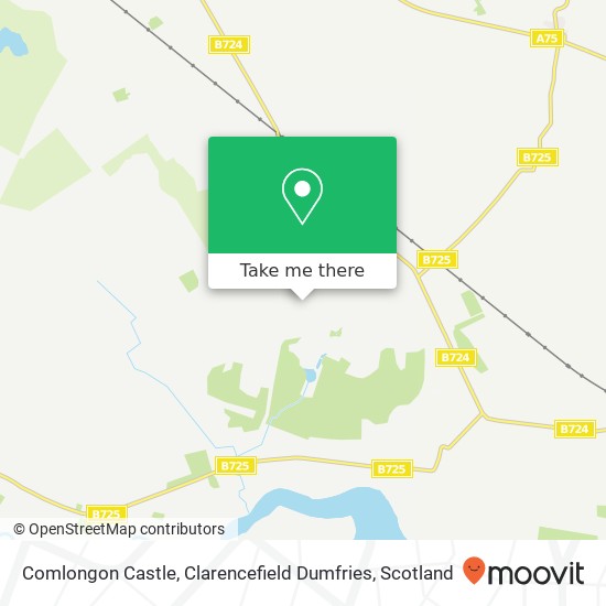Comlongon Castle, Clarencefield Dumfries map