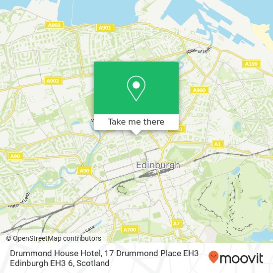 Drummond House Hotel, 17 Drummond Place EH3 Edinburgh EH3 6 map