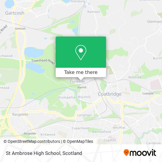 St Ambrose High School map
