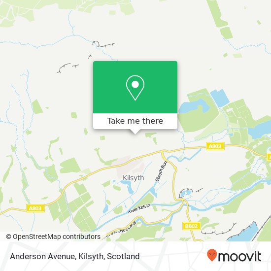 Anderson Avenue, Kilsyth map