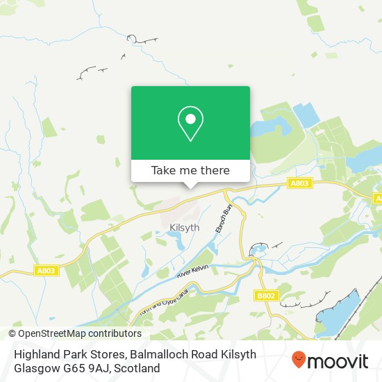 Highland Park Stores, Balmalloch Road Kilsyth Glasgow G65 9AJ map