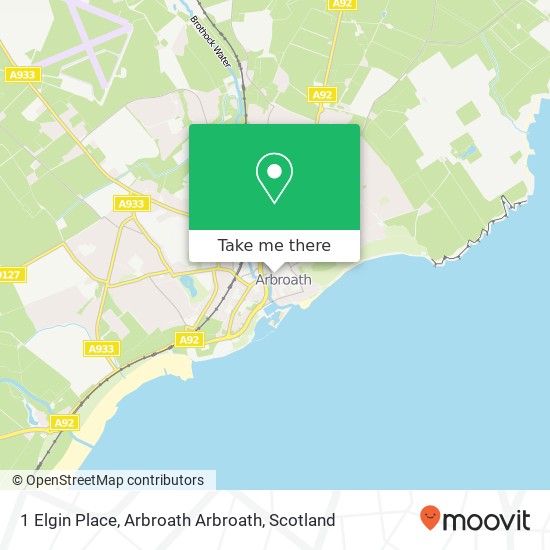 1 Elgin Place, Arbroath Arbroath map
