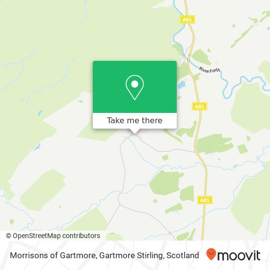 Morrisons of Gartmore, Gartmore Stirling map