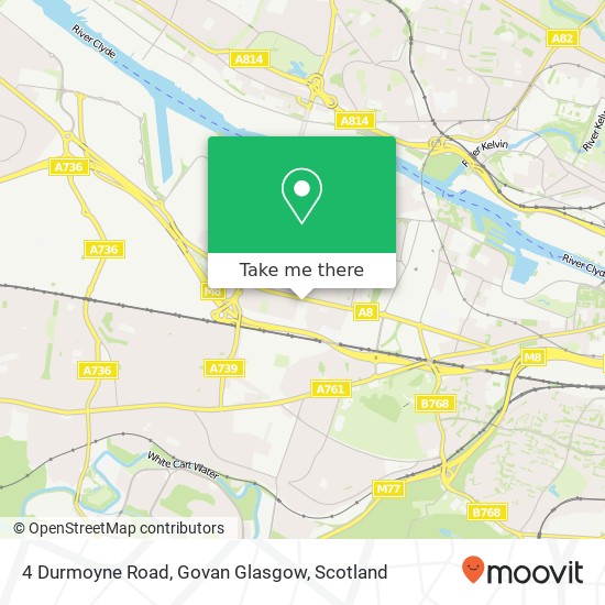 4 Durmoyne Road, Govan Glasgow map