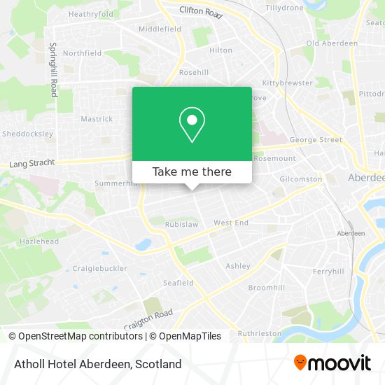 Atholl Hotel Aberdeen map