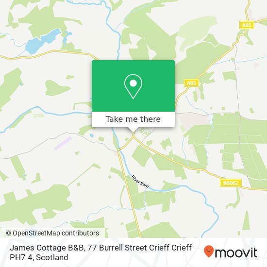 James Cottage B&B, 77 Burrell Street Crieff Crieff PH7 4 map