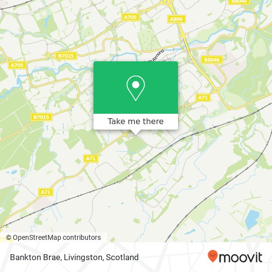 Bankton Brae, Livingston map