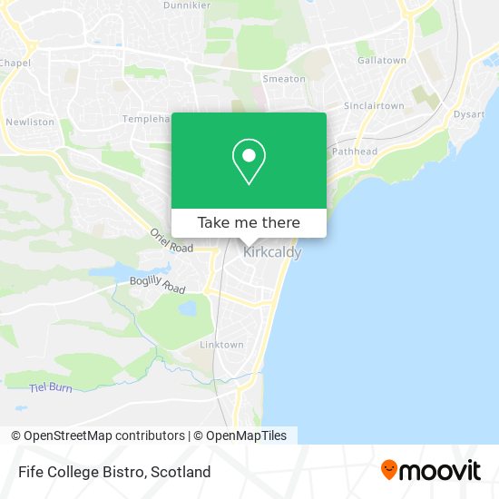 Fife College Bistro map
