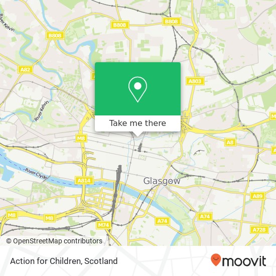 Action for Children map
