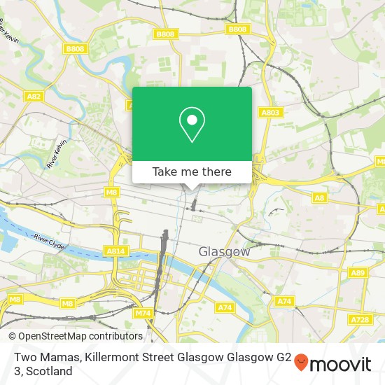 Two Mamas, Killermont Street Glasgow Glasgow G2 3 map