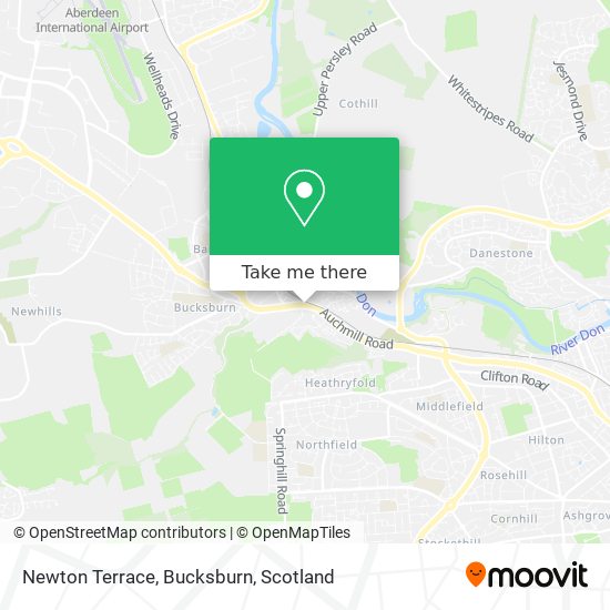 Newton Terrace, Bucksburn map