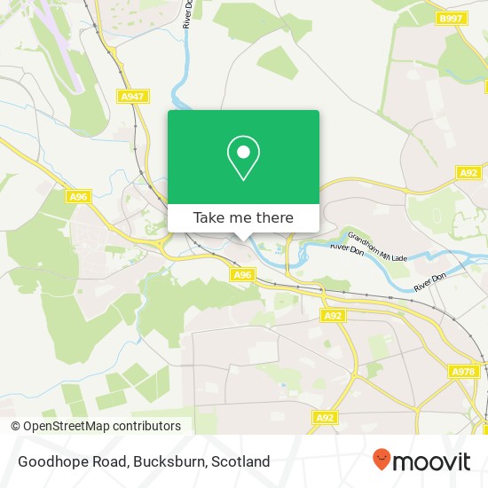 Goodhope Road, Bucksburn map