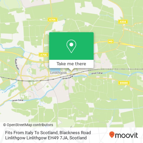 Fits From Italy To Scotland, Blackness Road Linlithgow Linlithgow EH49 7JA map