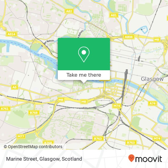 Marine Street, Glasgow map