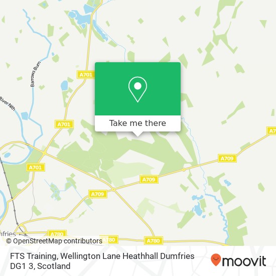 FTS Training, Wellington Lane Heathhall Dumfries DG1 3 map