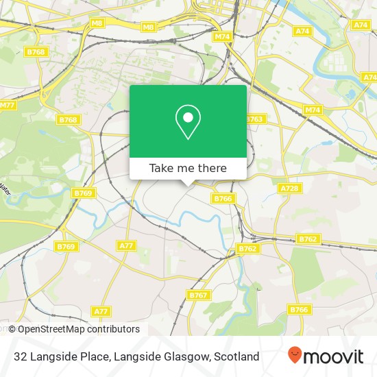 32 Langside Place, Langside Glasgow map