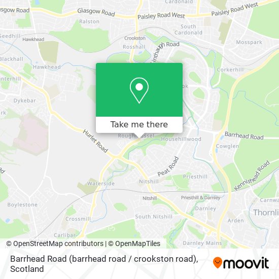 Barrhead Road (barrhead road / crookston road) map