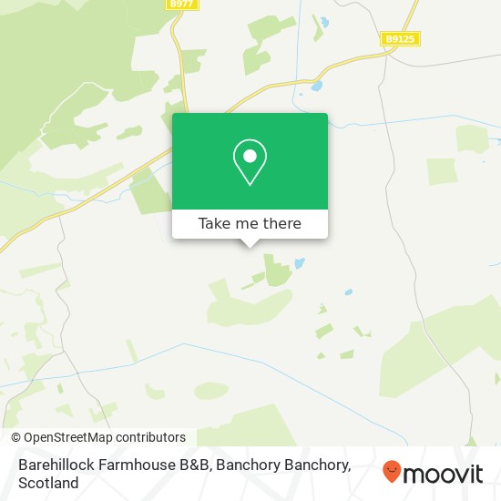 Barehillock Farmhouse B&B, Banchory Banchory map
