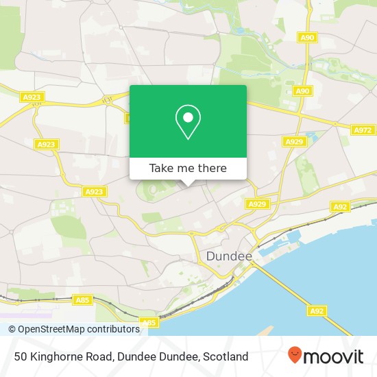 50 Kinghorne Road, Dundee Dundee map