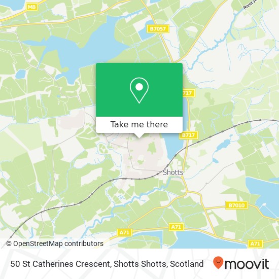 50 St Catherines Crescent, Shotts Shotts map