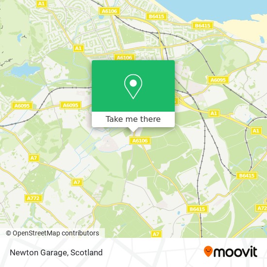 Newton Garage map