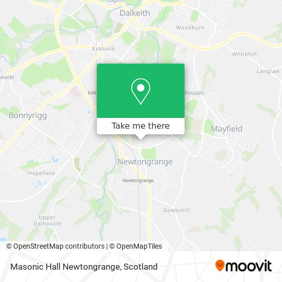 Masonic Hall Newtongrange map