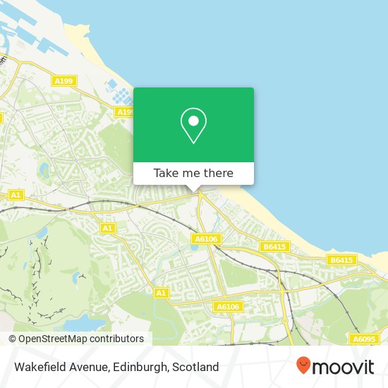 Wakefield Avenue, Edinburgh map