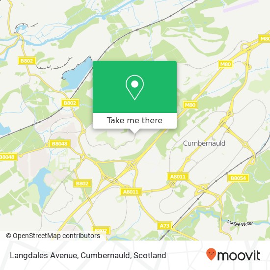 Langdales Avenue, Cumbernauld map