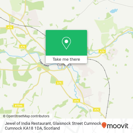 Jewel of India Restaurant, Glaisnock Street Cumnock Cumnock KA18 1DA map