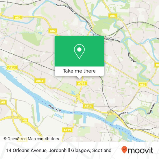 14 Orleans Avenue, Jordanhill Glasgow map