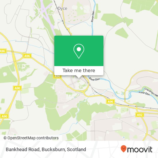 Bankhead Road, Bucksburn map